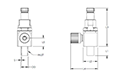 MPV Sampling Valve with Push-2-Lock Handle with Flare_Drawing