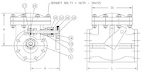 Swing Check Valves - Lever - drawing