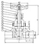 Globe Valve - Socked - drawing